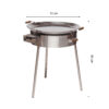 GrillSymbol Paella Cooking Set PRO-720 inox, ø 72 cm