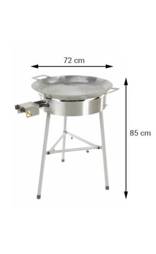 GrillSymbol Paella Cooking Set Basic-720, ø 72 cm