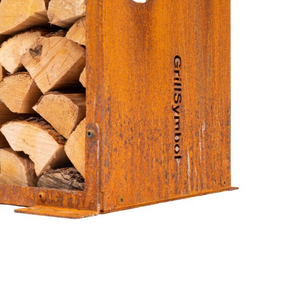 GrillSymbol Corten Steel Firewood Rack WoodStock S