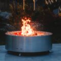 GrillSymbol Stainless Steel Fire Pit Luna Silver