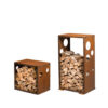 GrillSymbol Corten Steel Firewood Rack WoodStock M 60*37*106 cm
